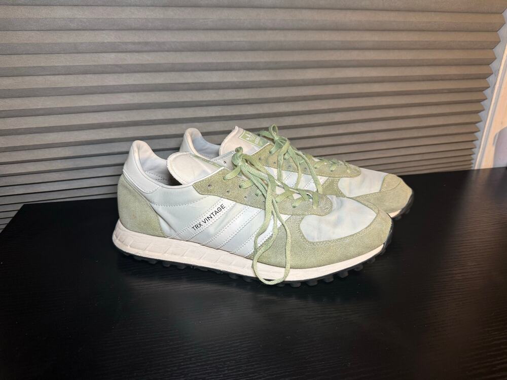 Adidas TRX Vintage Sage Green White Sneakers Shoes Men’s 10.5 AGX4581